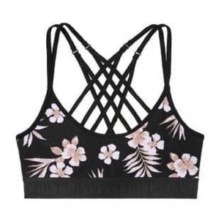 🔥ON SALE🔥2/$25🔥 Victoria Secrets PINK Strappy-Back Logo Bralette